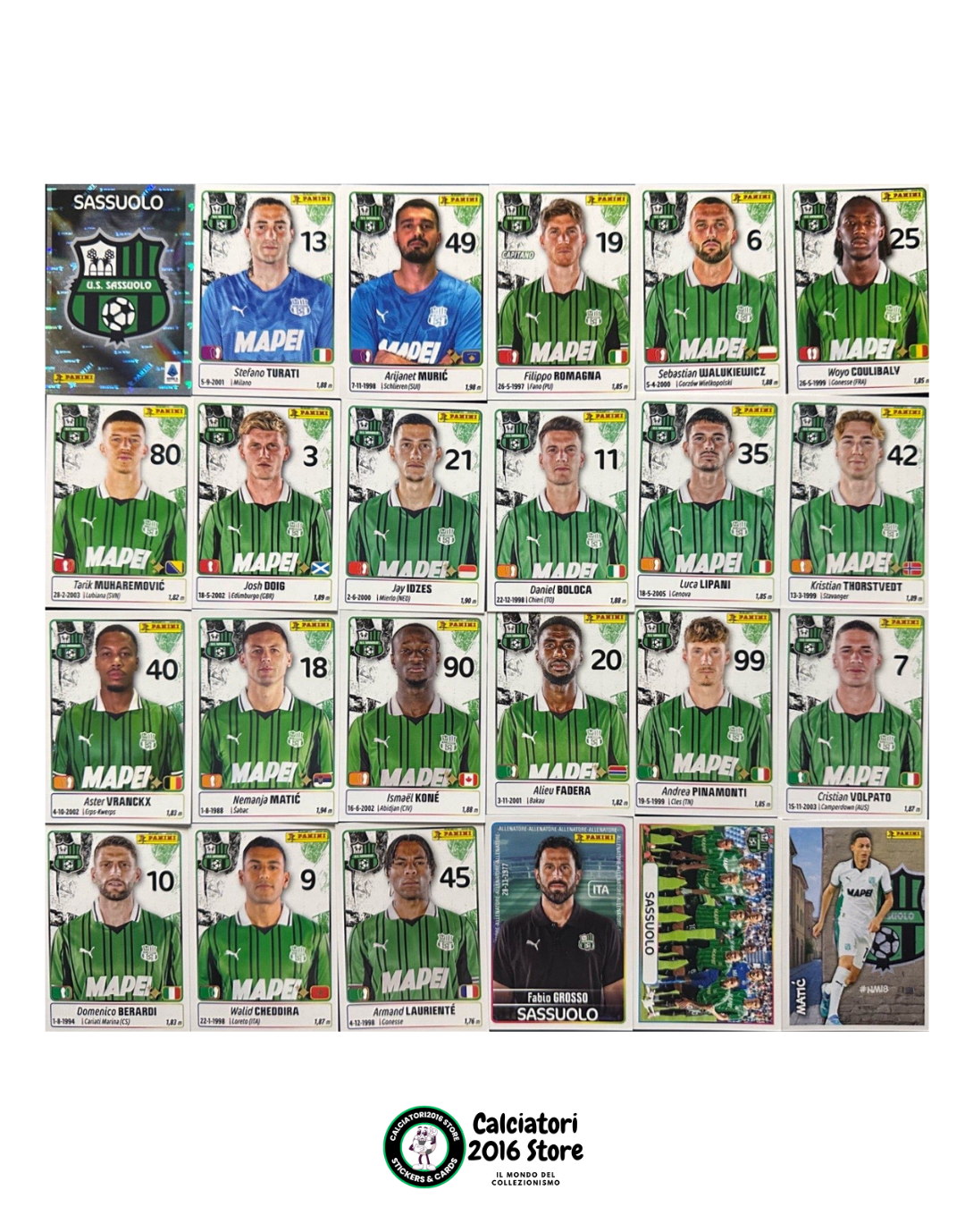 Calciatori Panini 2025 -26 - squadre complete a scelta