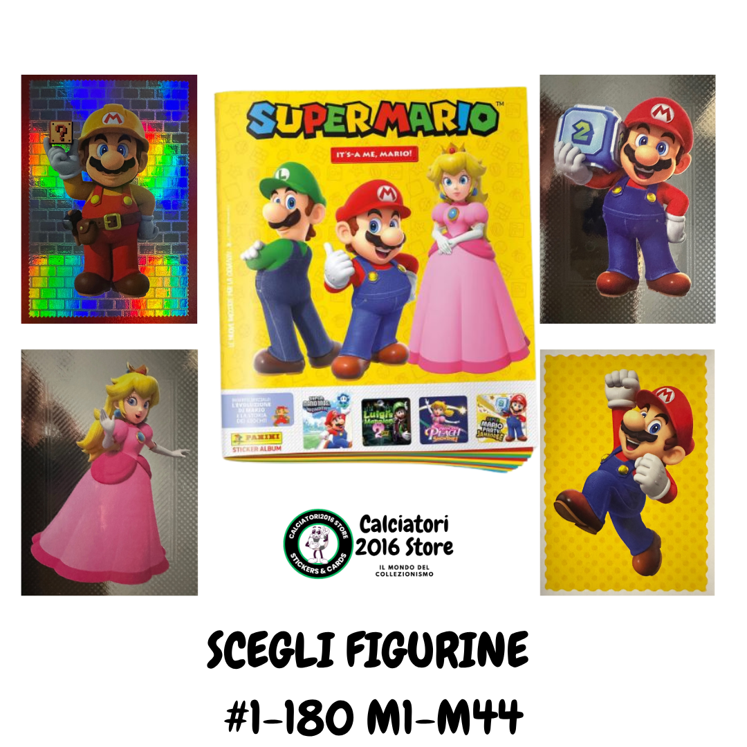 Super Mario Panini It's-a me Mario 2025 - Figurine a Scelta 1-180 M1-M44