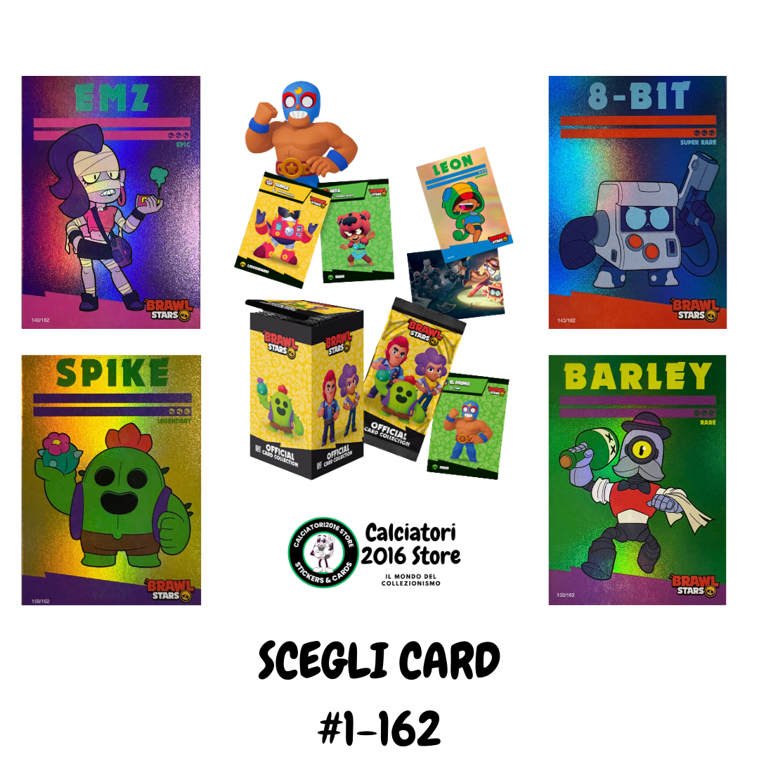 Brawl Stars Official Card Collection 2025 Diramix - Card Base Metal a scelta 1-162