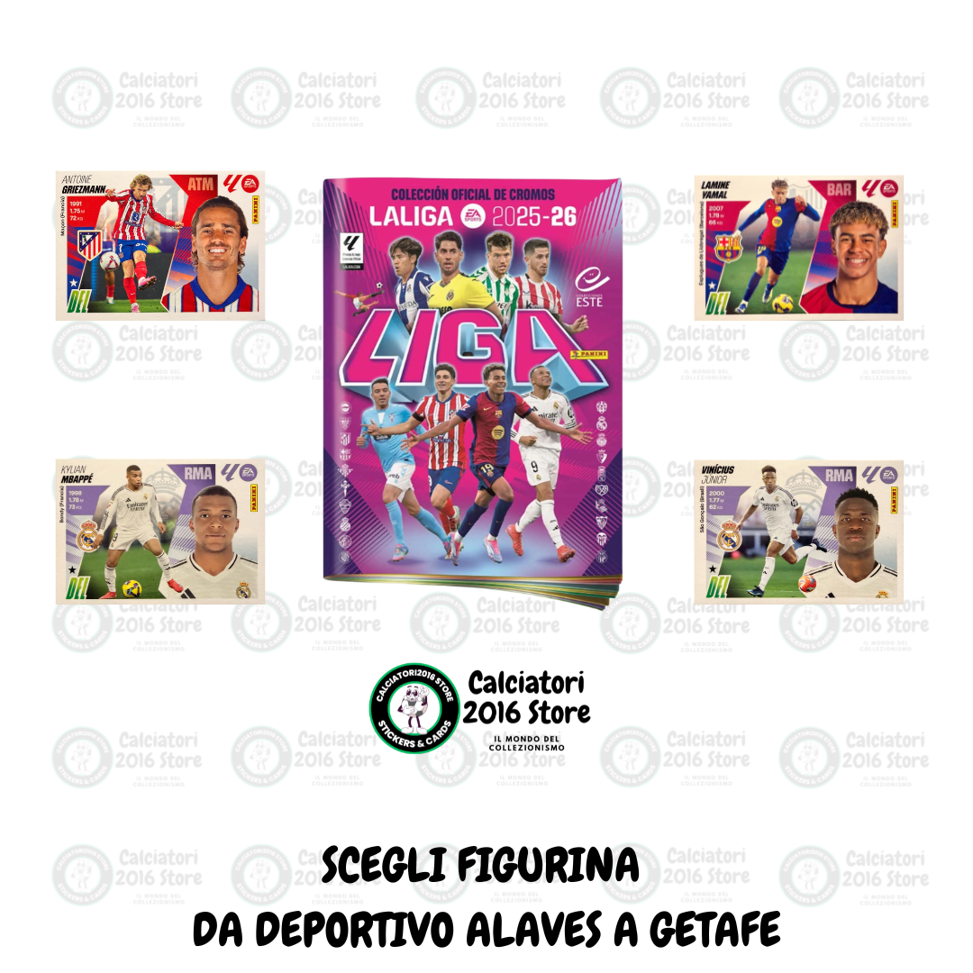 Liga Este 2025-26 Panini - Scegli figurine Deportivo Alaves - Getafe