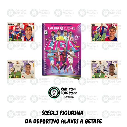 Liga Este 2025-26 Panini - Scegli figurine Deportivo Alaves - Getafe