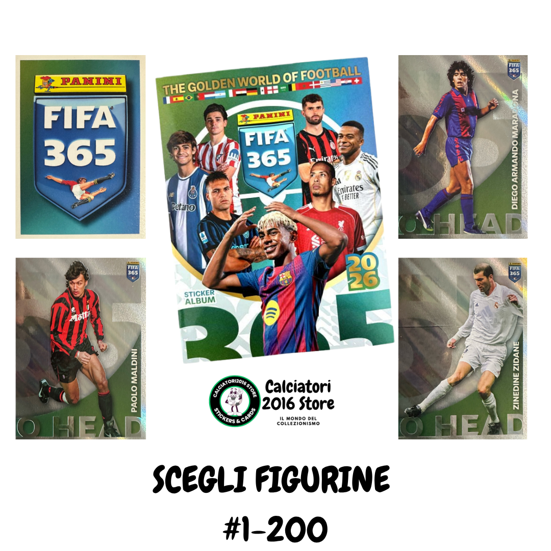 FIFA 365 2026 Panini - Figurine a scelta 1-200