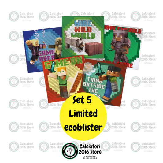 Minecraft Panini 2026 - Set 5 Block Card Limited Edition Ecoblister