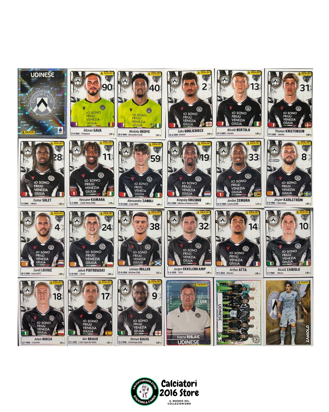 Calciatori Panini 2025 -26 - squadre complete a scelta