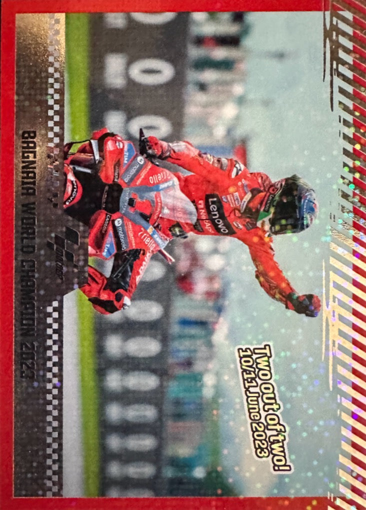 Moto GP 2024 Panini - Scegli card Parallele Red Blu