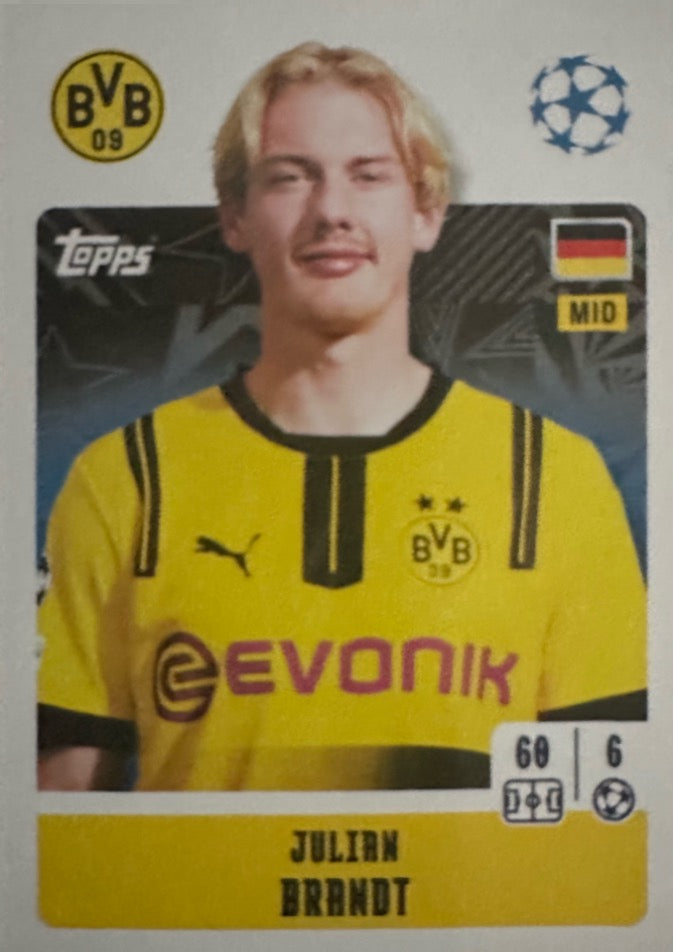 Champions League 2024/25 Topps Mancolista - Scegli figurina da 101 a 200