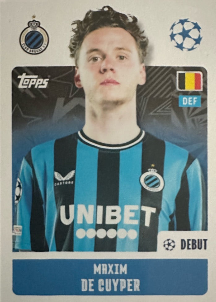 Champions League 2024/25 Topps Mancolista - Scegli figurina da 101 a 200