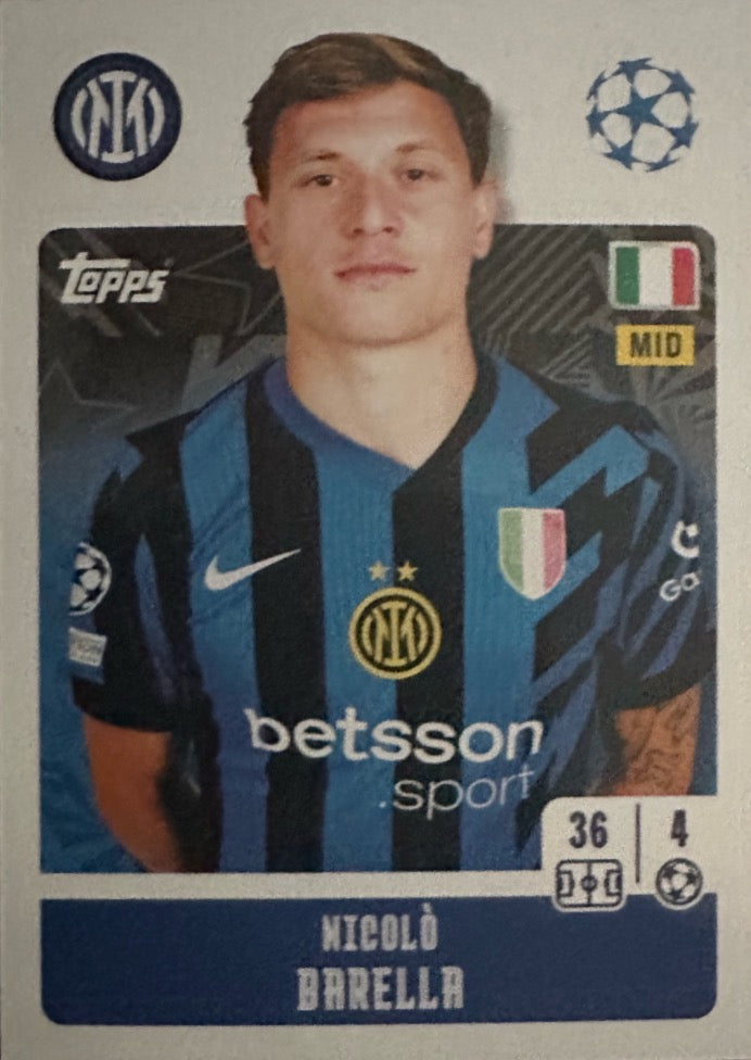 Champions League 2024/25 Topps Mancolista - Scegli figurina da 101 a 200