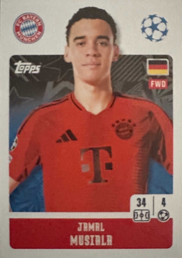 Champions League 2024/25 Topps Mancolista - Scegli figurina da 101 a 200