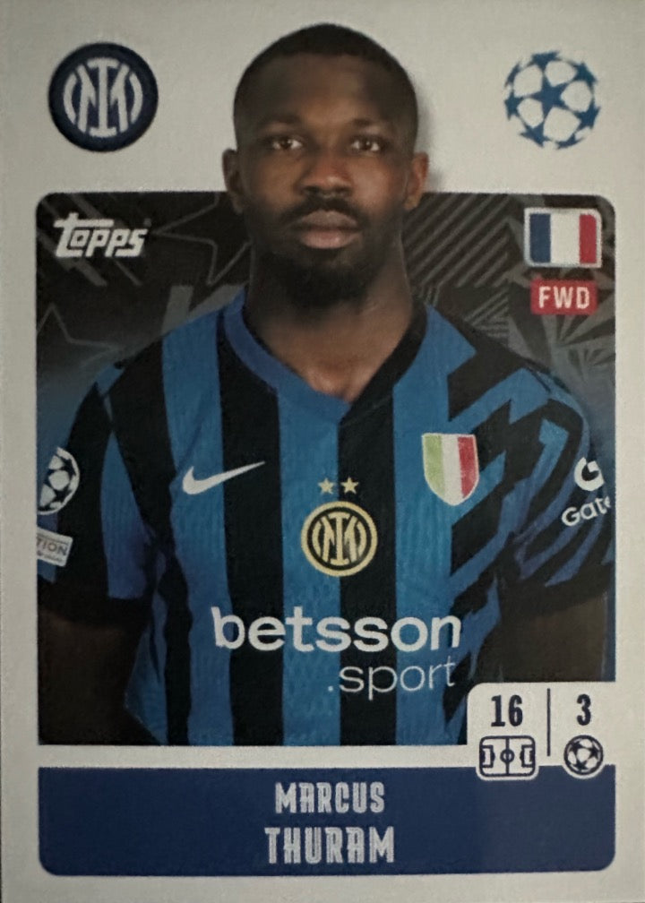 Champions League 2024/25 Topps Mancolista - Scegli figurina da 101 a 200