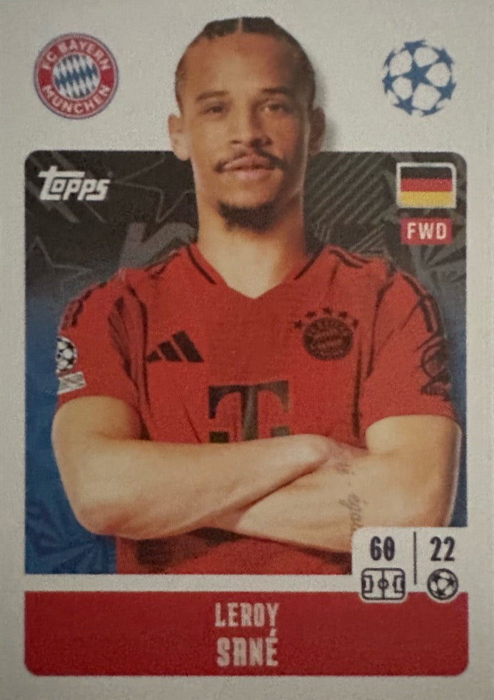 Champions League 2024/25 Topps Mancolista - Scegli figurina da 101 a 200