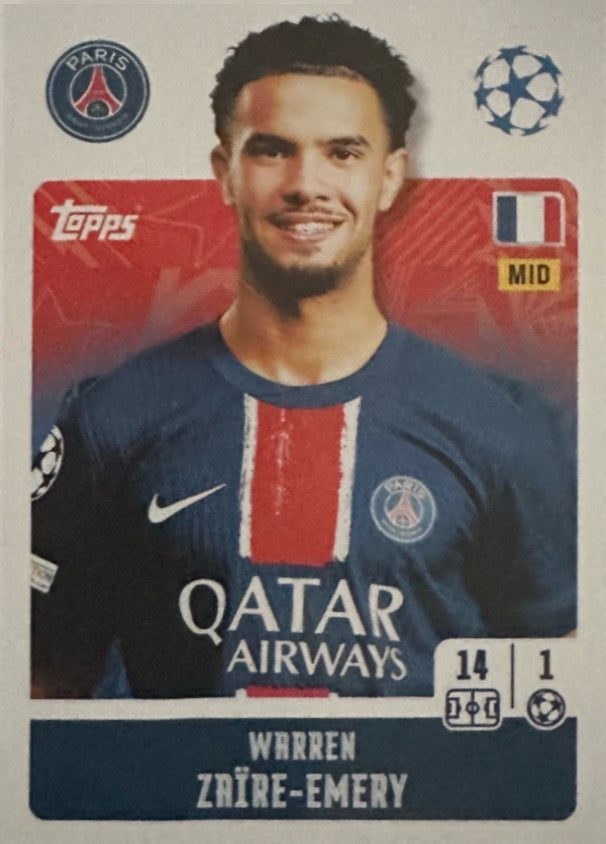 Champions League 2024/25 Topps Mancolista - Scegli figurina 201-300