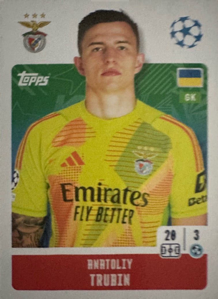 Champions League 2024/25 Topps Mancolista - Scegli figurina da 301 a 400