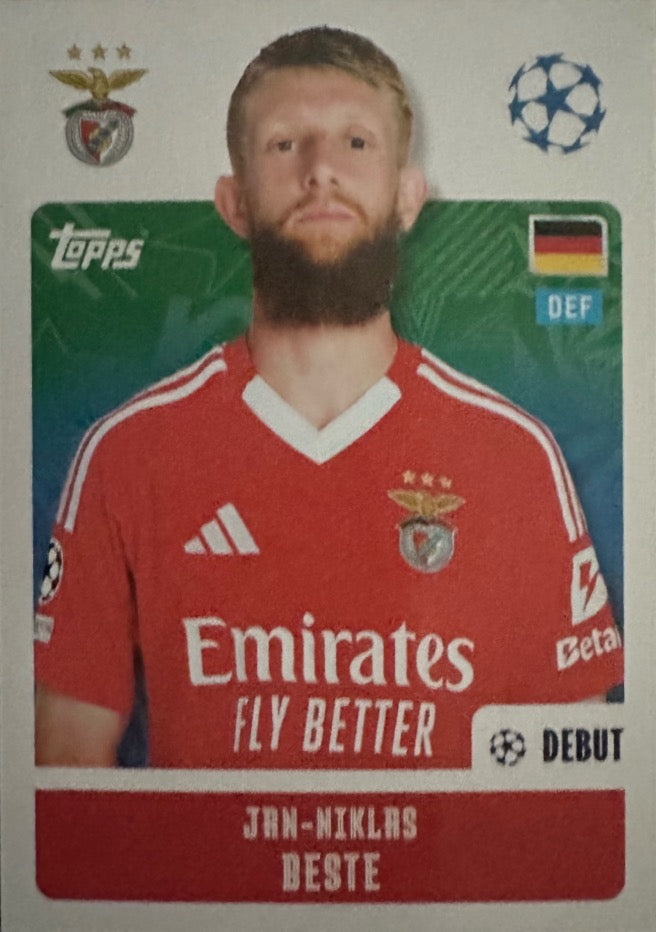 Champions League 2024/25 Topps Mancolista - Scegli figurina da 301 a 400