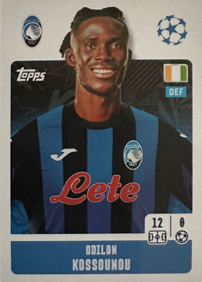 Champions League 2024/25 Topps Mancolista - Scegli figurina Da 1 a 100