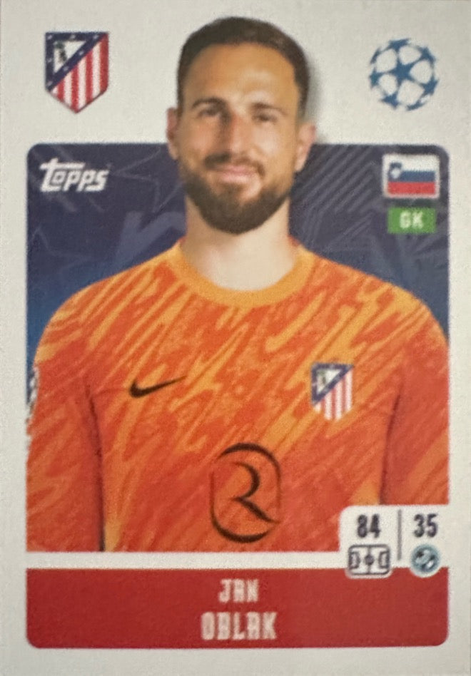 Champions League 2024/25 Topps Mancolista - Scegli figurina Da 1 a 100