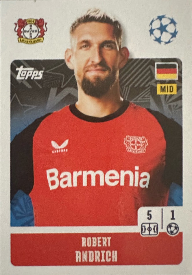 Champions League 2024/25 Topps Mancolista - Scegli figurina da 101 a 200