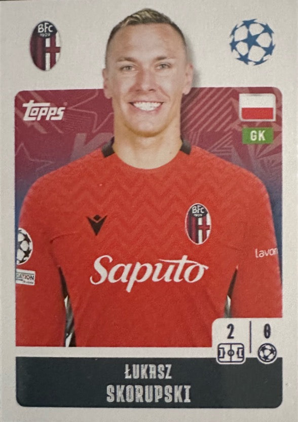 Champions League 2024/25 Topps Mancolista - Scegli figurina da 101 a 200