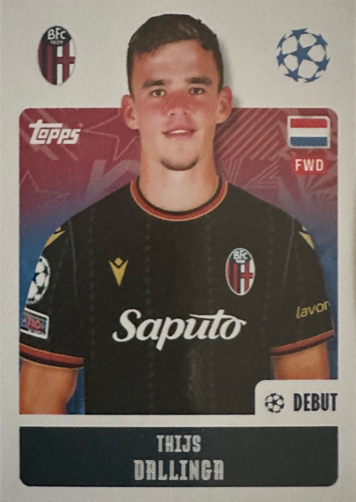 Champions League 2024/25 Topps Mancolista - Scegli figurina da 101 a 200