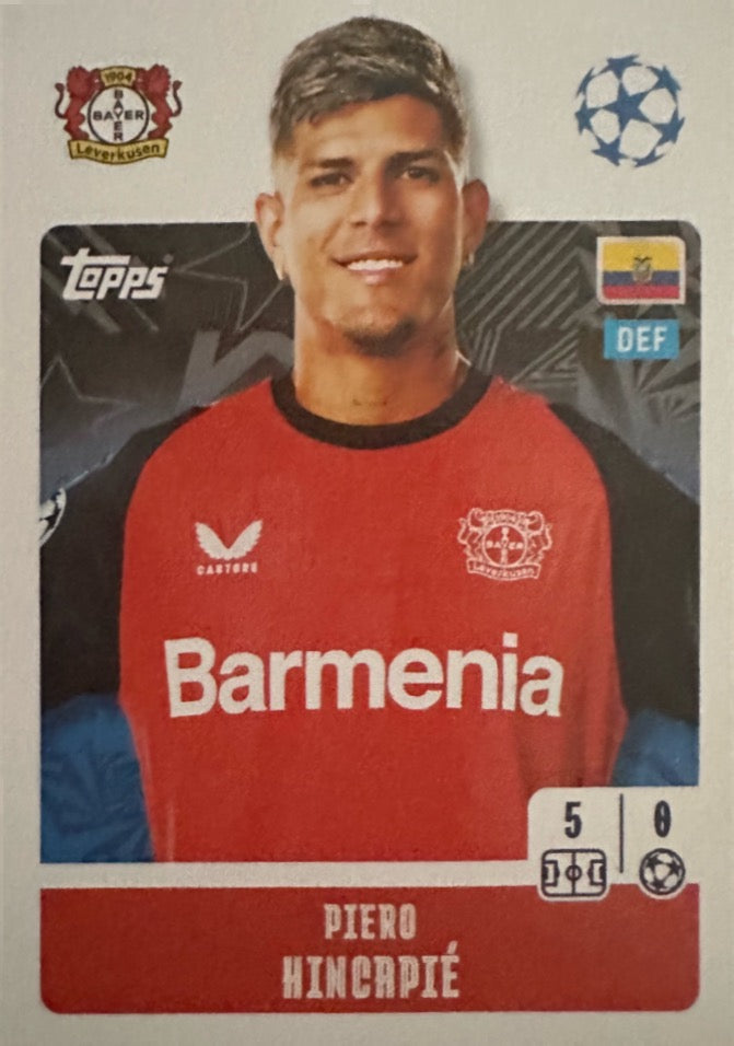 Champions League 2024/25 Topps Mancolista - Scegli figurina da 101 a 200