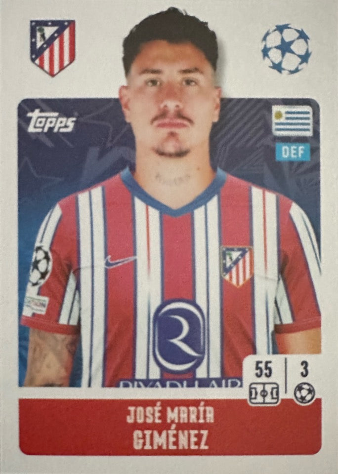 Champions League 2024/25 Topps Mancolista - Scegli figurina Da 1 a 100