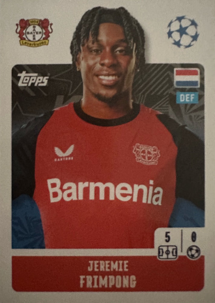 Champions League 2024/25 Topps Mancolista - Scegli figurina da 101 a 200