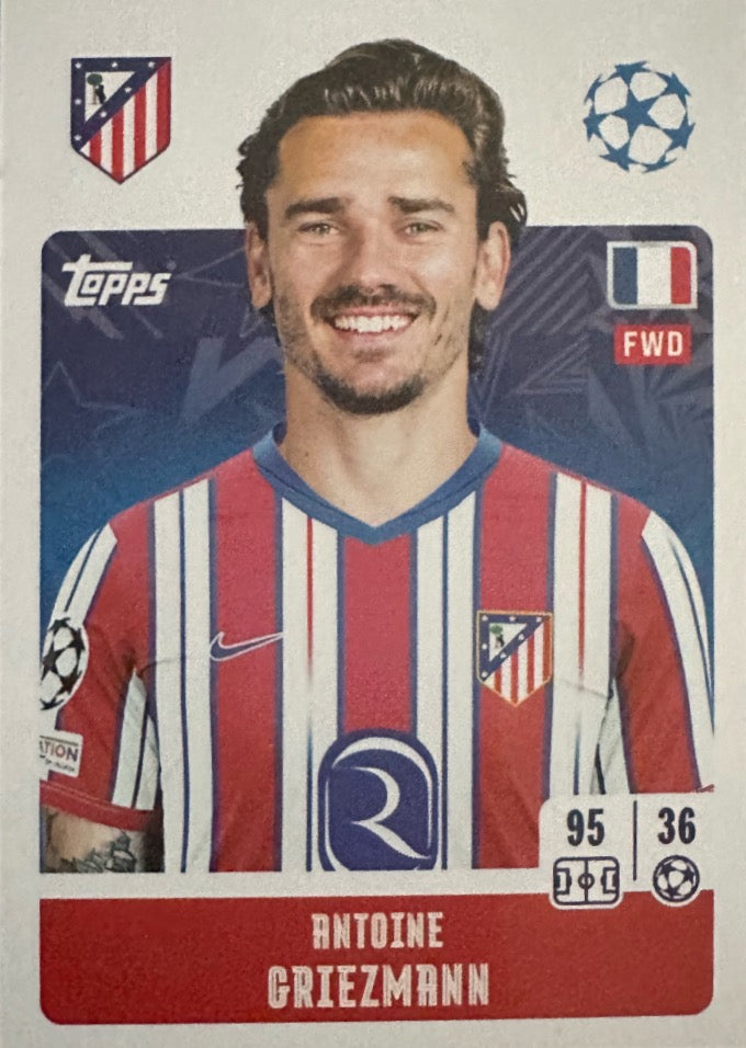 Champions League 2024/25 Topps Mancolista - Scegli figurina Da 1 a 100