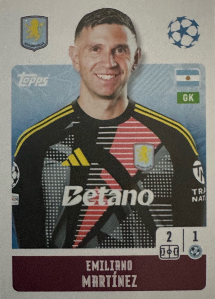 Champions League 2024/25 Topps Mancolista - Scegli figurina Da 1 a 100