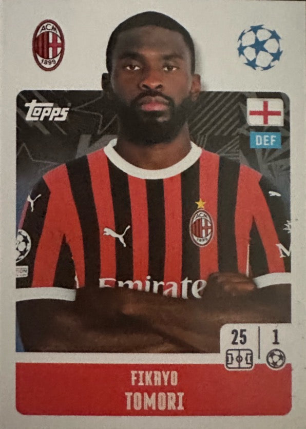 Champions League 2024/25 Topps Mancolista - Scegli figurina Da 1 a 100