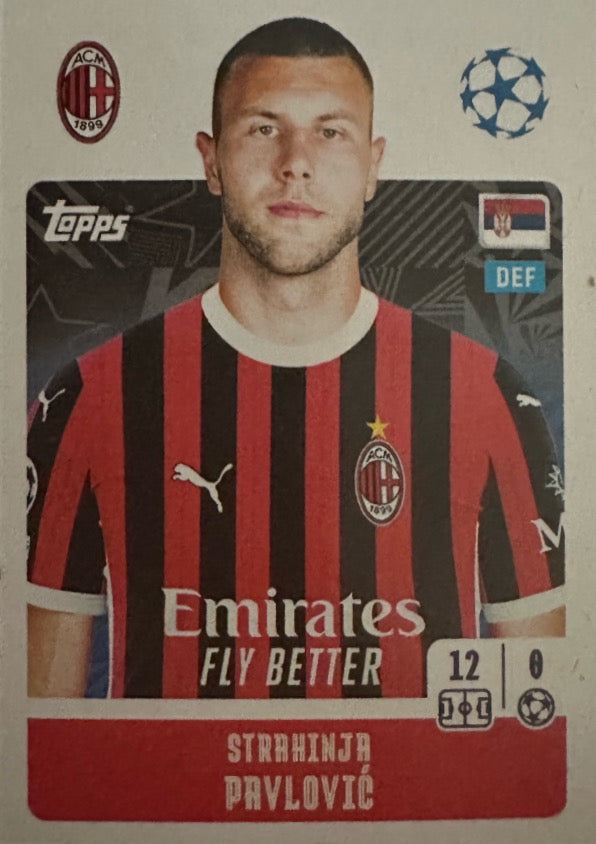 Champions League 2024/25 Topps Mancolista - Scegli figurina Da 1 a 100