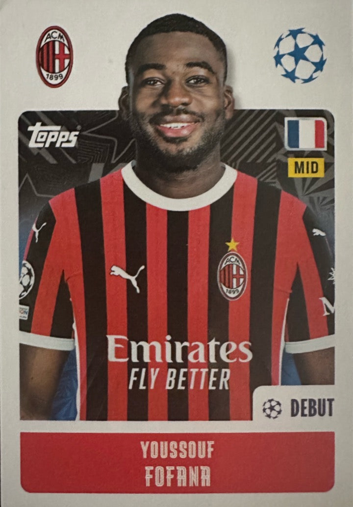 Champions League 2024/25 Topps Mancolista - Scegli figurina Da 1 a 100