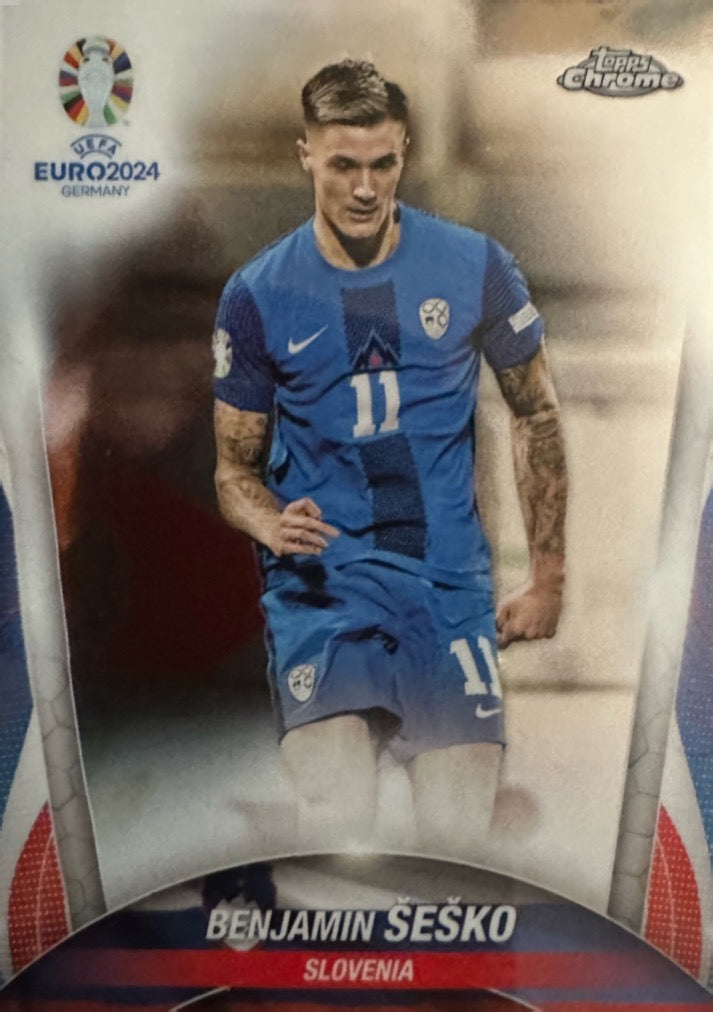 Euro 2024 Topps Chrome Mancolista - Scegli Card Base da 1 a 75