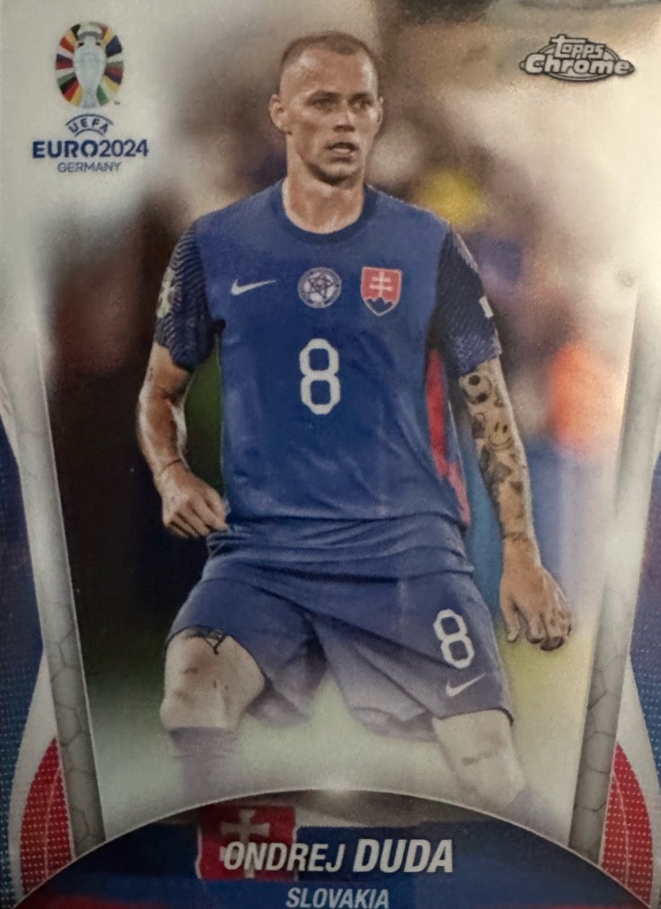 Euro 2024 Topps Chrome Mancolista - Scegli Card Base da 1 a 75