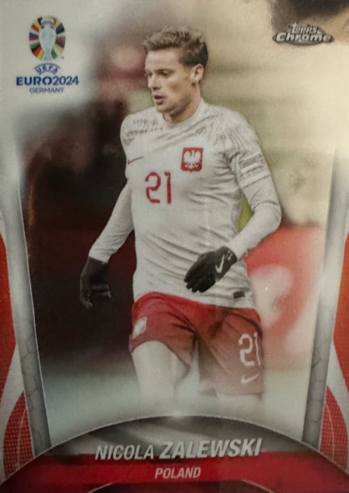 Euro 2024 Topps Chrome Mancolista - Scegli Card Base da 76 a 150