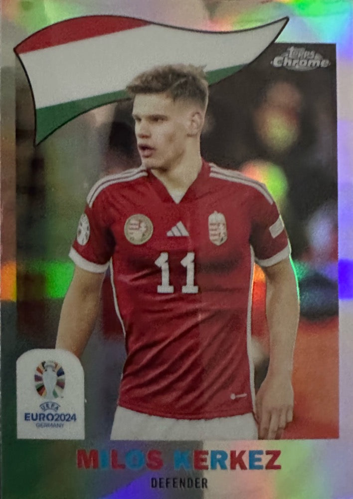 Euro 2024 Topps Chrome Mancolista - Scegli Card TC CC DB NN Refractor