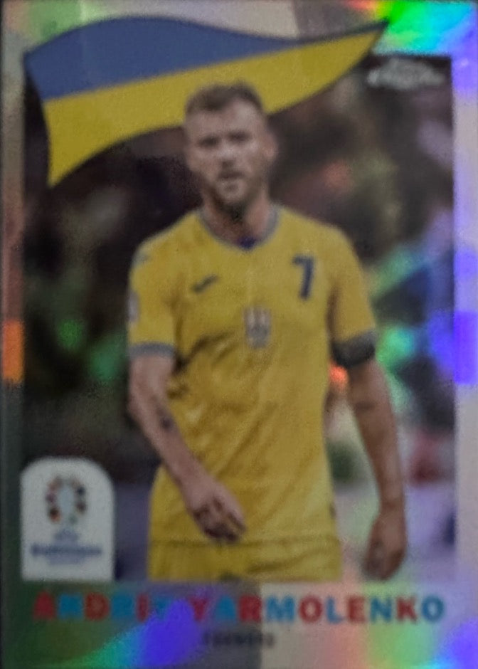 Euro 2024 Topps Chrome Mancolista - Scegli Card TC CC DB NN Refractor