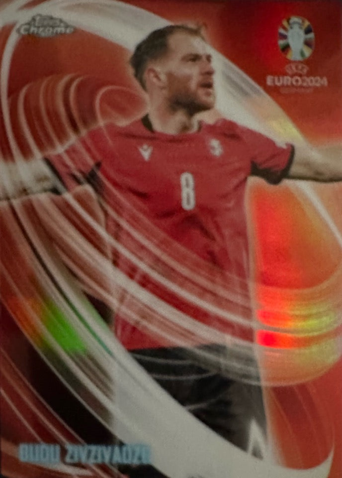 Euro 2024 Topps Chrome Mancolista - Scegli Card TC CC DB NN Refractor