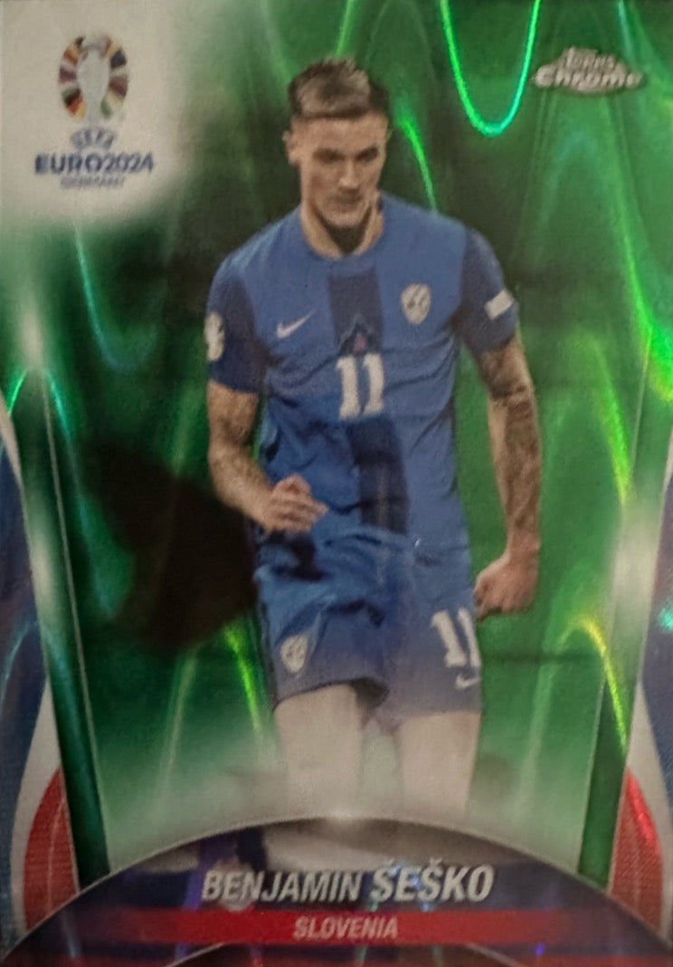 Euro 2024 Topps Chrome Mancolista - Scegli Card TC CC DB NN Refractor