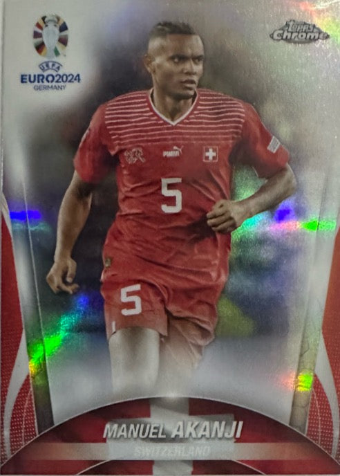 Euro 2024 Topps Chrome Mancolista - Scegli Card TC CC DB NN Refractor