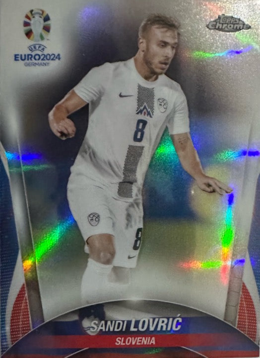 Euro 2024 Topps Chrome Mancolista - Scegli Card TC CC DB NN Refractor