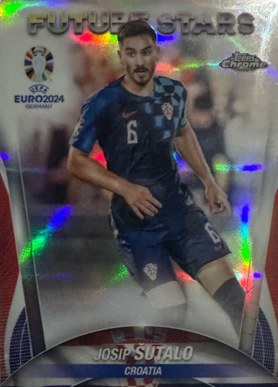 Euro 2024 Topps Chrome Mancolista - Scegli Card TC CC DB NN Refractor