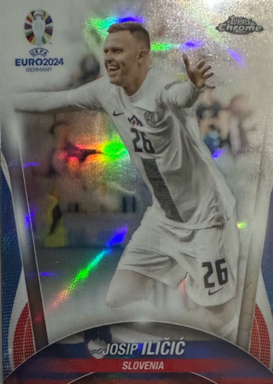 Euro 2024 Topps Chrome Mancolista - Scegli Card TC CC DB NN Refractor