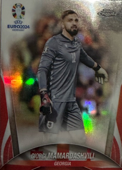 Euro 2024 Topps Chrome Mancolista - Scegli Card TC CC DB NN Refractor