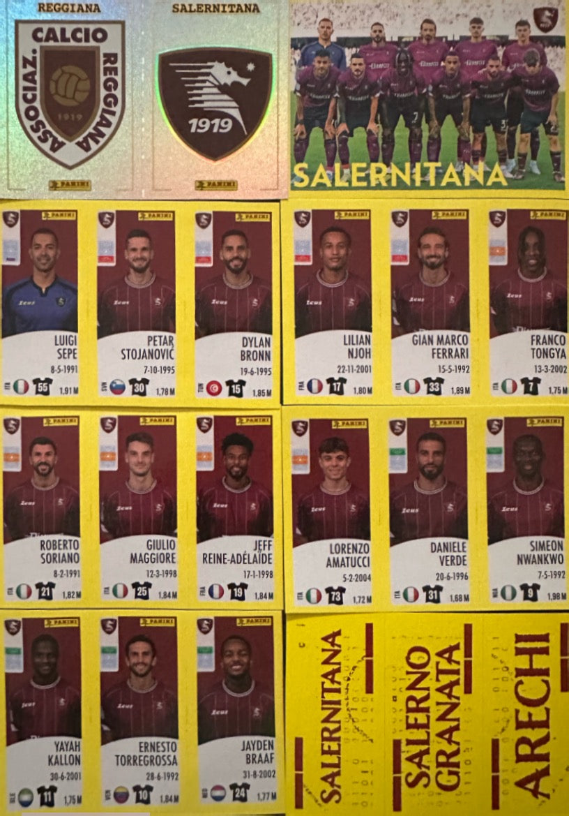 Calciatori Panini 2024/25 - Scegli Squadra Completa Juventus Inter Milan