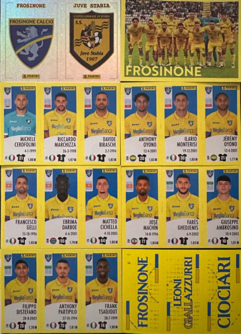 Calciatori Panini 2024/25 - Scegli Squadra Completa Juventus Inter Milan