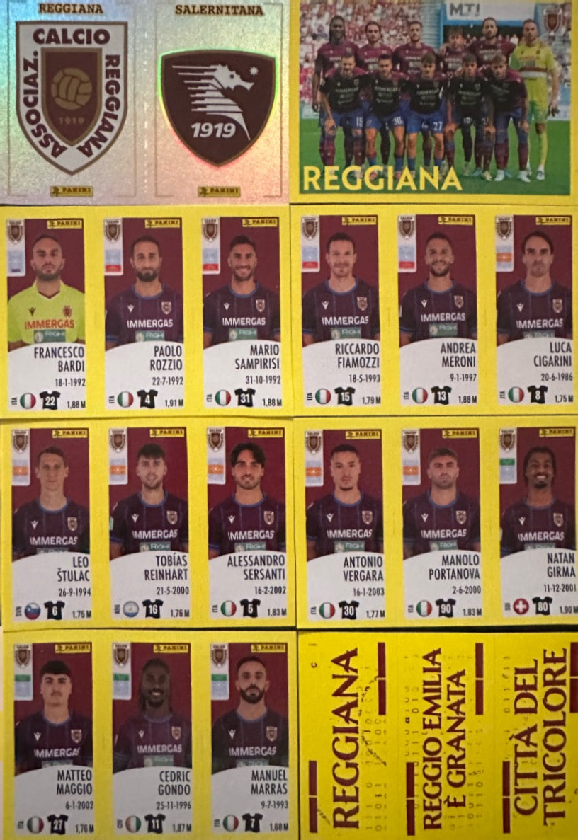 Calciatori Panini 2024/25 - Scegli Squadra Completa Juventus Inter Milan