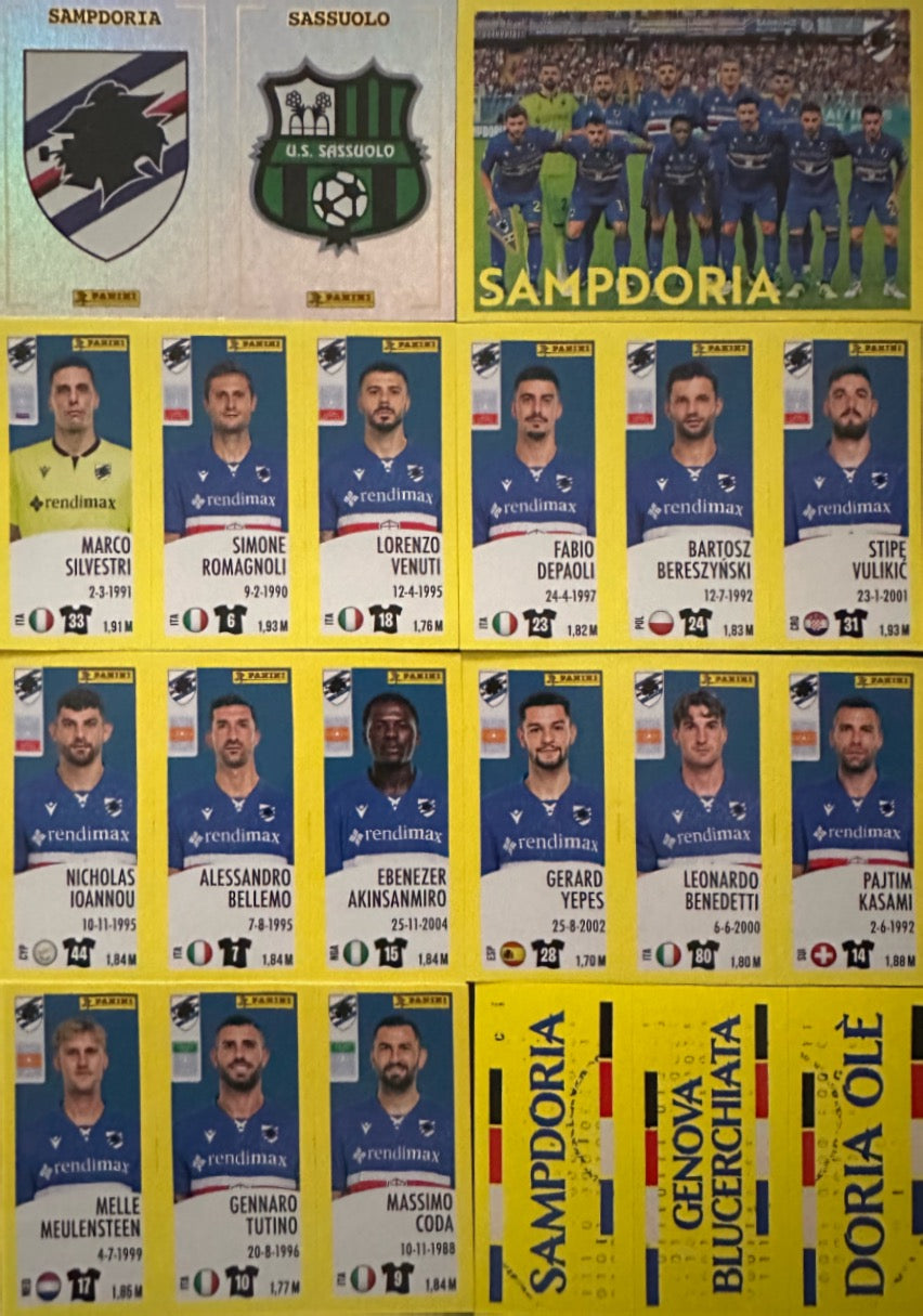 Calciatori Panini 2024/25 - Scegli Squadra Completa Juventus Inter Milan