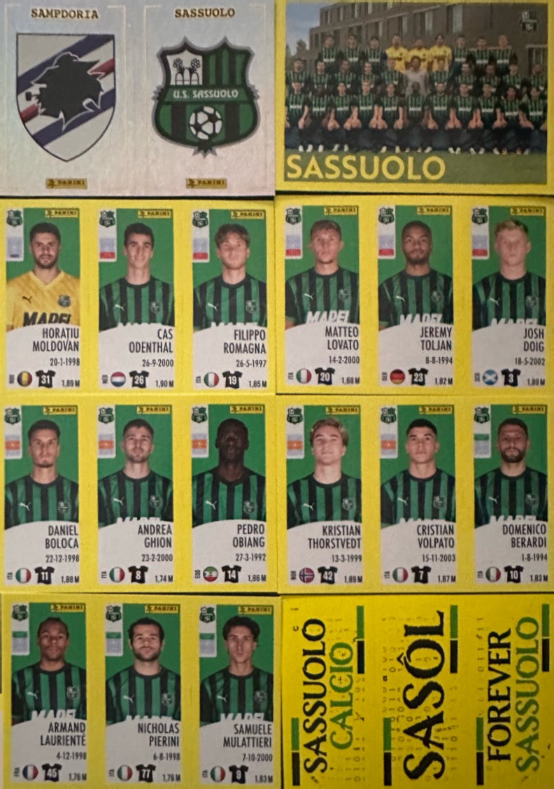 Calciatori Panini 2024/25 - Scegli Squadra Completa Juventus Inter Milan