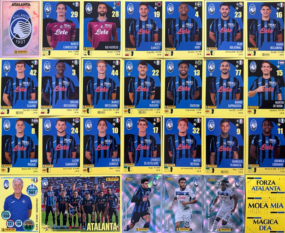 Calciatori Panini 2024/25 - Scegli Squadra Completa Juventus Inter Milan