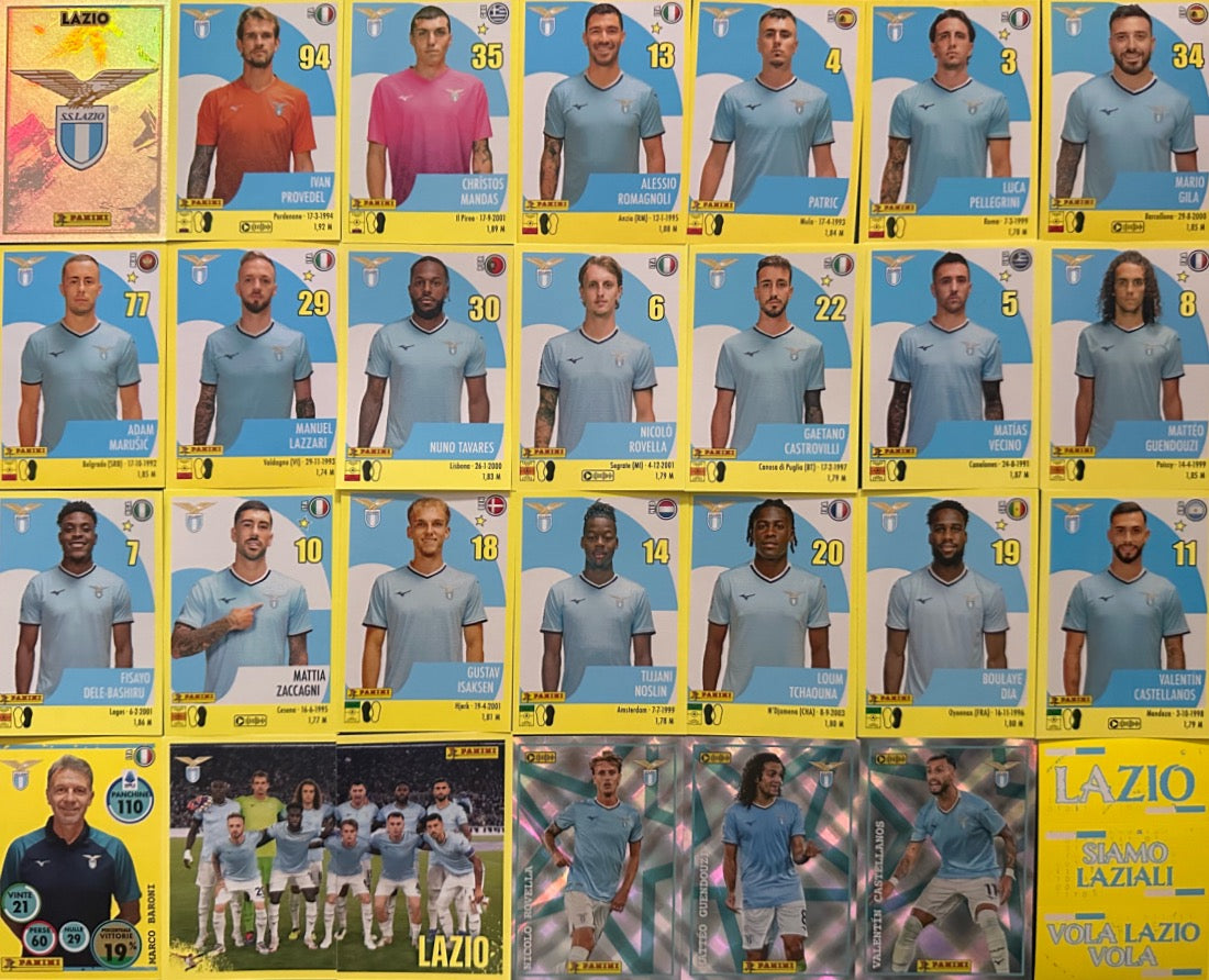 Calciatori Panini 2024/25 - Scegli Squadra Completa Juventus Inter Milan